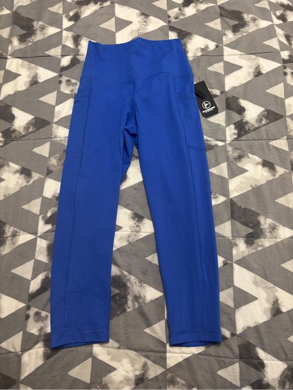 90 Degree By Reflex Royal Blue Kids Active Leggings